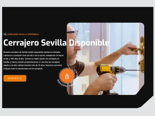Captura web Cerrajero Sevilla