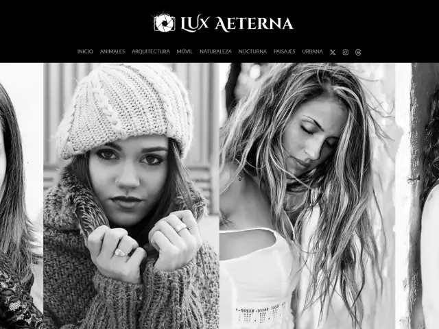 Captura web Lux Aeterna